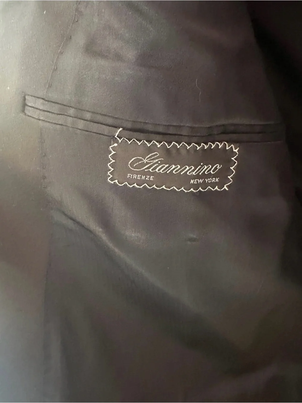 Men’s Italian Black Tuxedo with Matching Pants – Giannino Firenze New York